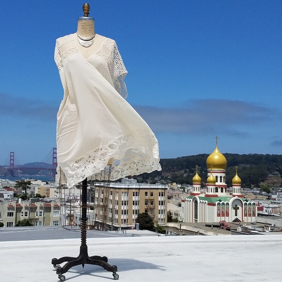 Dresses & Skirts - Gauzy Oatmeal Tunic/Swim Cover/Beach Dress, Sz 1X